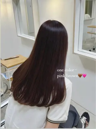 セミロング カラー cipre あゆみのヘアスタイル