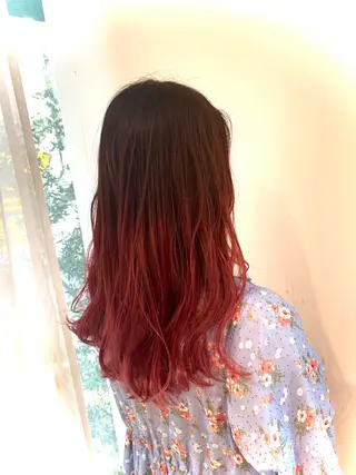 ロング 小顔似合わせ 前田ヒロコのヘアスタイル