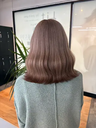 ミディアム 🧋ミルクティーカラ ー🧋特化小林拓登のヘアスタイル