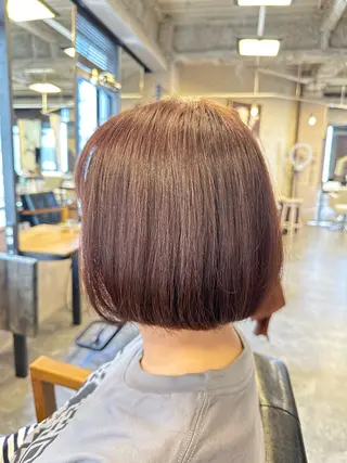 ショート 髪質改善デザインカラ ー/ヒロイケカズマサのヘアスタイル