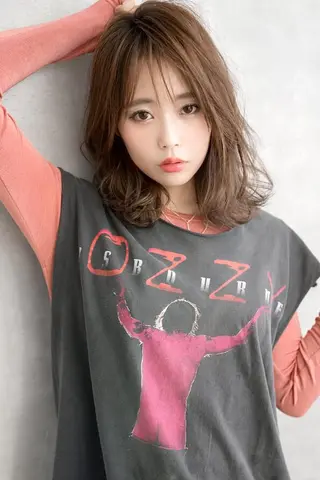 ミディアム カラー DUNOhair デュノヘアーのヘアスタイル