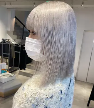 ミディアム ハイトーンカラー 🌙Mina🌙のヘアスタイル