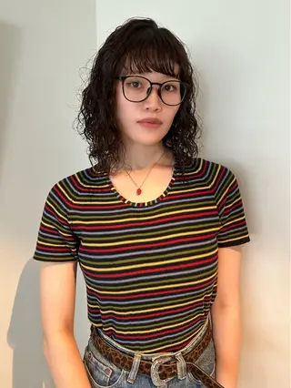 ミディアム パーマ 🎀オイダイラ モモカ🎀のヘアスタイル