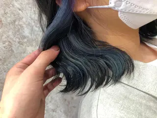 ミディアム カラー ヘアアレンジ 髪質改善/レイヤー 兼折楓馬のヘアスタイル