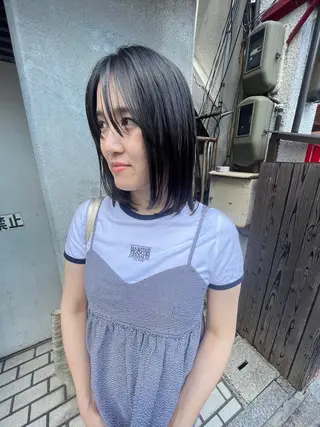 ミディアム さの あやねのヘアスタイル