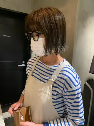 ショート カラー パーマ アンニュイヘア🪽 ayumiのヘアスタイル