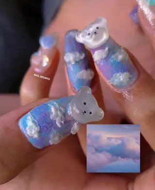 ネイル 3dパーツ/流行り 👧shushu❤️のネイルデザイン