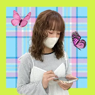 ミディアム カラー パーマ hollo原宿所属・パーマ/ハイトーン 🎀Rumiのヘアスタイル