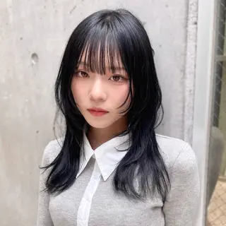 ミディアム カラー ✨ハッシュカット✨ ユウキ✨のヘアスタイル