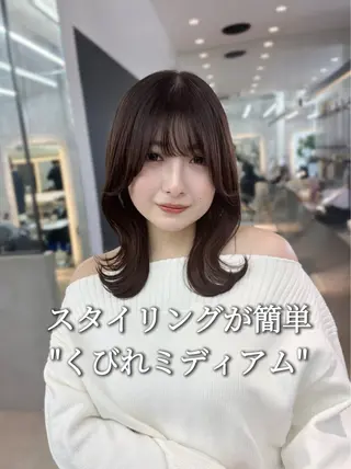 ミディアム 縮毛矯正/韓国ヘア /ブリーチ/ヒロのヘアスタイル