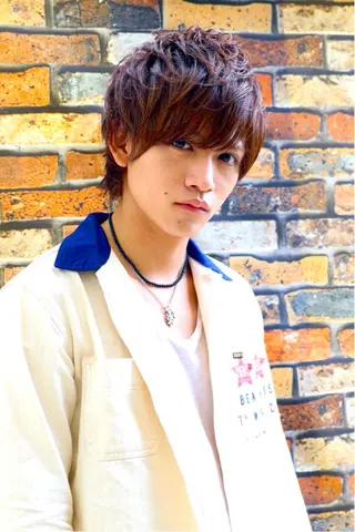 ショート カラー パーマ メンズ Soleria /ソレリア所属・Soleria 田中慎一のヘアスタイル