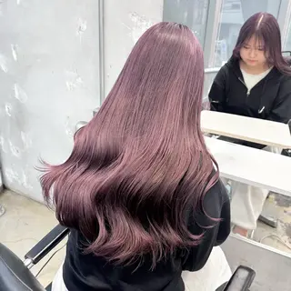 ロング カラー ヘアアレンジ 🥀モテ暖色× エクステ🥀あかりのヘアスタイル