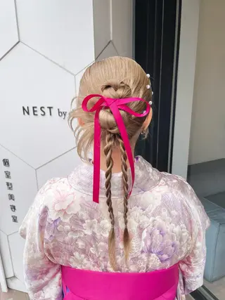 ロング ヘアアレンジ .⋆⟡💖 Marin💖⟡⋆.のヘアスタイル