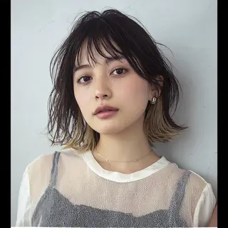 カラー 女性カット🌀 カラー⭐️大坂望心のヘアスタイル