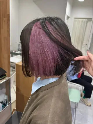 ショート カラー レイヤーカット🐺 hina🩶のヘアスタイル