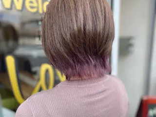 ショート カラー ヘアアレンジ Agu hair trico 久喜3号所属・ハイトーン&透明感 カラー☘️片山優陽のヘアスタイル