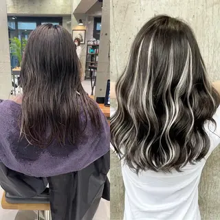 ロング カラー ヘアアレンジ TATSUYA アートディレクターのヘアスタイル