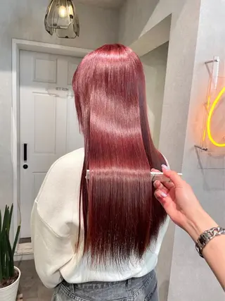 ロング カラー 艶ハイトーン/ 輝保🤍✨のヘアスタイル