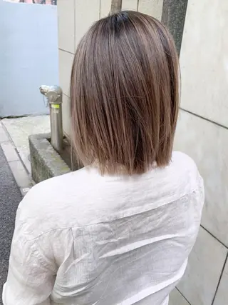 パーマ ミディアム カラー ヘアアレンジ ITbyALBUM 中野店のヘアスタイル