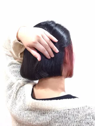 ミディアム カラー Annon プライベートサロンのヘアスタイル