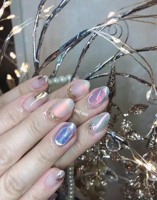 ミディアム ネイル 長さ出し専門 nynaのネイルデザイン