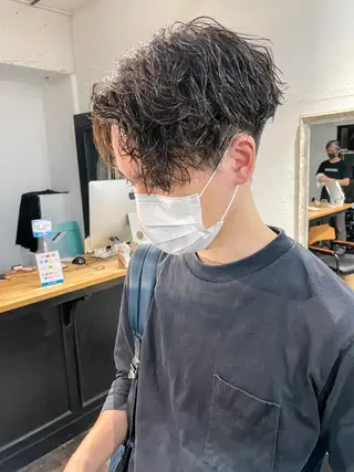 ショート パーマ メンズ メンズパーマ メンズ特化ryoのヘアスタイル