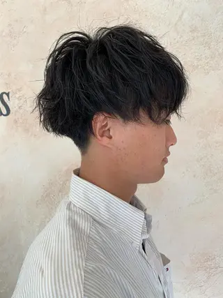 パーマ メンズ 水戸内原🐜 メンズ郡司裕紀のヘアスタイル