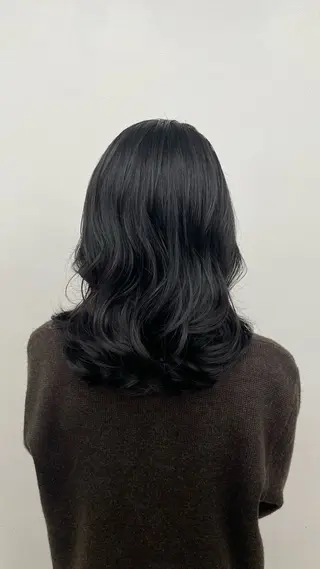 セミロング レイヤー/デジパ SAKIのヘアスタイル