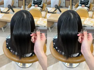セミロング 橋本 りくのヘアスタイル
