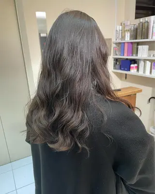セミロング パーマ 古沢 新のヘアスタイル