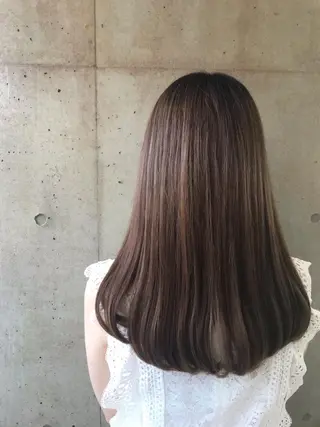 ロング カラー 一ノ瀬 蘭のヘアスタイル