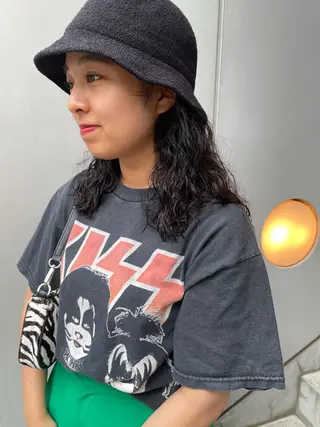 セミロング カラー パーマ キッズ オトナヘア🌸 harukaのヘアスタイル