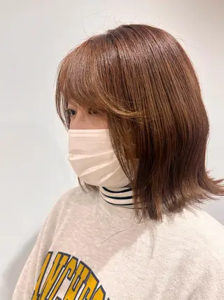 ミディアム 武村美咲/ 暖色/艶カラーのヘアスタイル