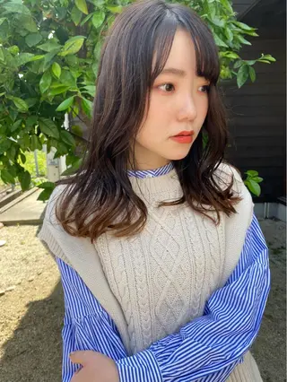 ロング 藤井 沙季のヘアスタイル