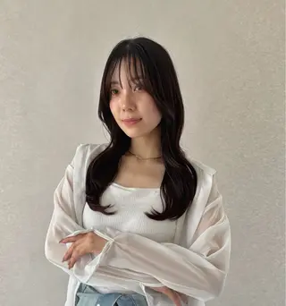 ロング カラー ヘアアレンジ 艶髪/レイヤーカット 🐣misakiのヘアスタイル