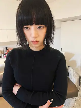 ショート ボブ/透明感カラー Fukaのヘアスタイル