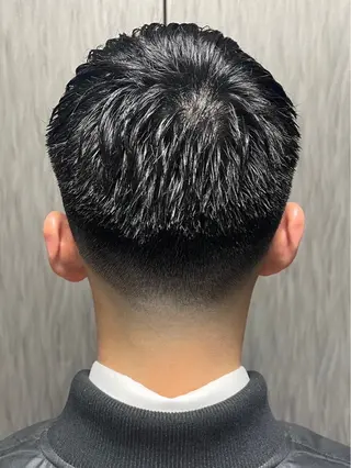 ショート メンズ プレミアムバーバー赤坂所属・野川 純麗のヘアスタイル