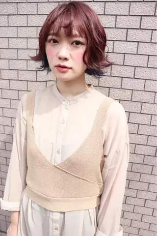 ショート カラー 汐見 悠佑のヘアスタイル
