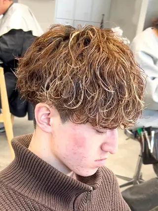 カラー パーマ メンズ ゆきえ🤍 fifth/パーマ‪のヘアスタイル