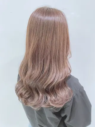 セミロング カラー 🌷縮毛矯正🌷 中村百花のヘアスタイル