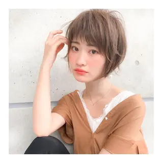 ショート カラー lar 立川南口所属・レイヤーボブ/ボブ 仲川和人のヘアスタイル