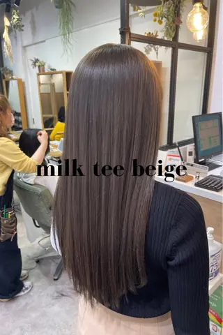 ロング カラー charm《銀座》 ヘアセット/縮毛矯正のヘアスタイル