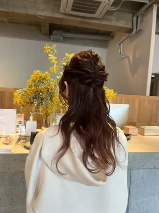 ロング 藤井 美歩/赤髪のヘアスタイル