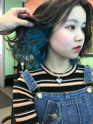 ミディアム カラー DopeLIT モデル募集中のヘアスタイル