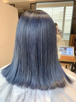 ミディアム カラー 🌿earth亀有店 【緑髪のノブ】🌿のヘアスタイル