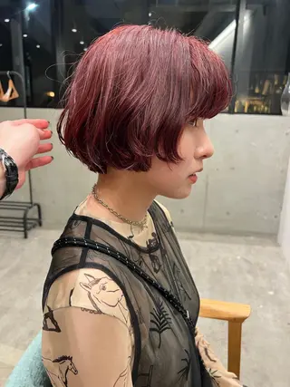 ショート カラー お悩み解決パーマ hana🩰のヘアスタイル
