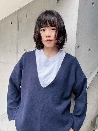 ショート くせ毛カットとパーマ /美容室難民の方是非のヘアスタイル