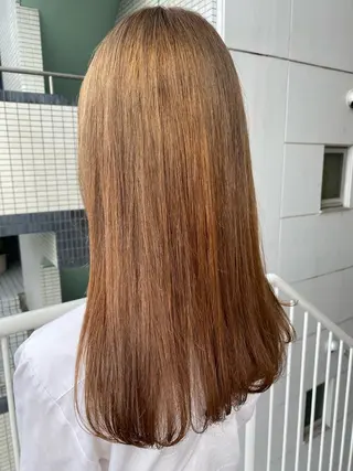 ロング カラー グレージュ/透明感/ 韓国ヘア/RISAのヘアスタイル