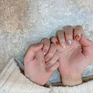 ネイル 𝕄𝕚𝕪𝕦🤍 自由が丘⌇パラジェルのネイルデザイン