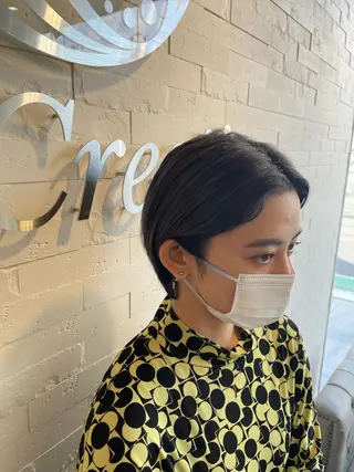 ショート ハイトーン ／ レイヤー/吉田陸斗のヘアスタイル